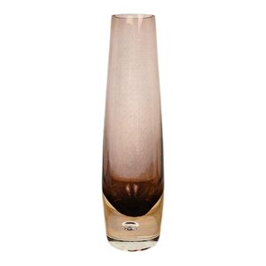 MCM Amethyst Art Glass with Clear Base and Controlled Bubble Design​​​​
